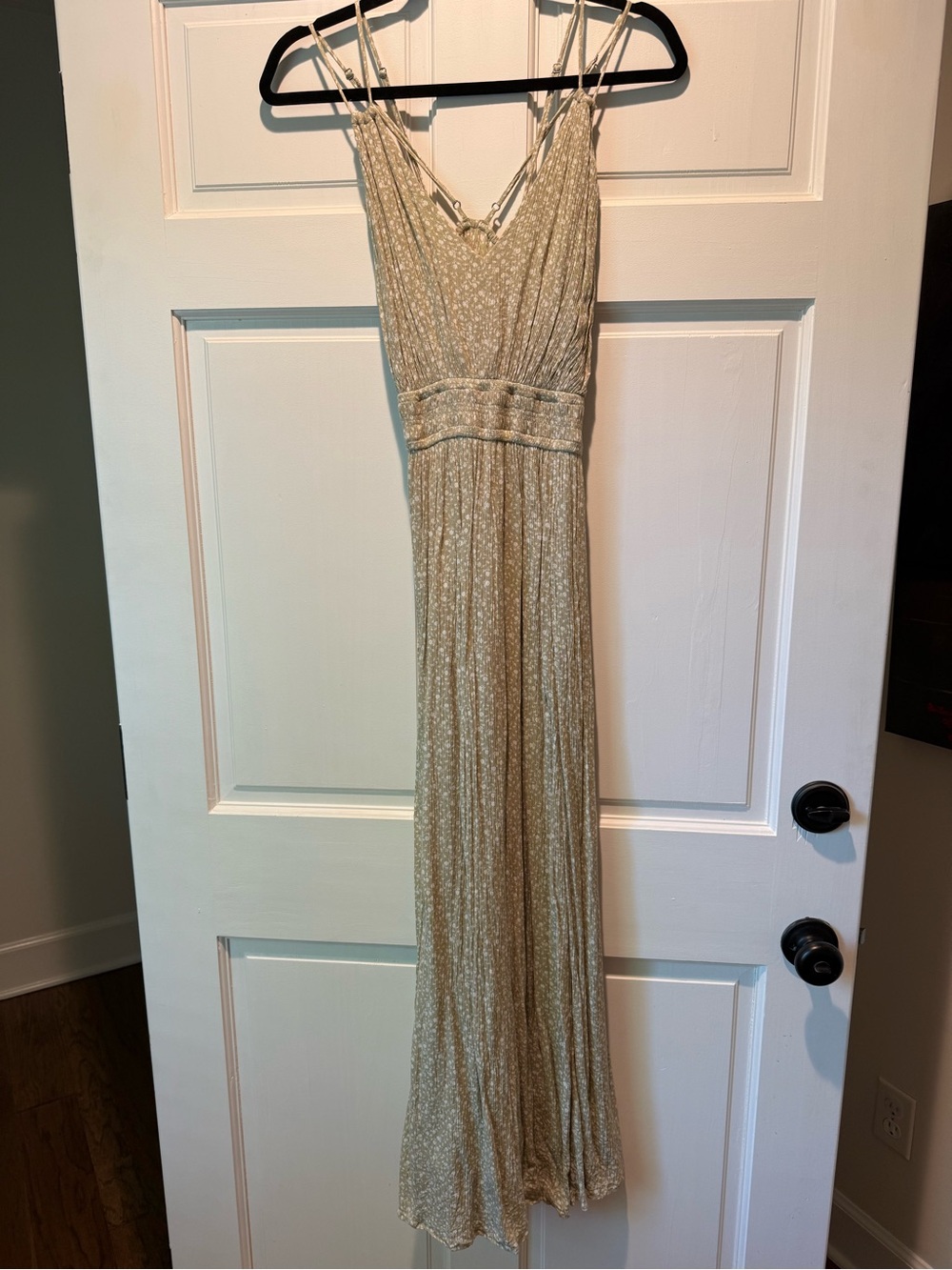 Abercrombie & Fitch Cream Floral Midi Dress